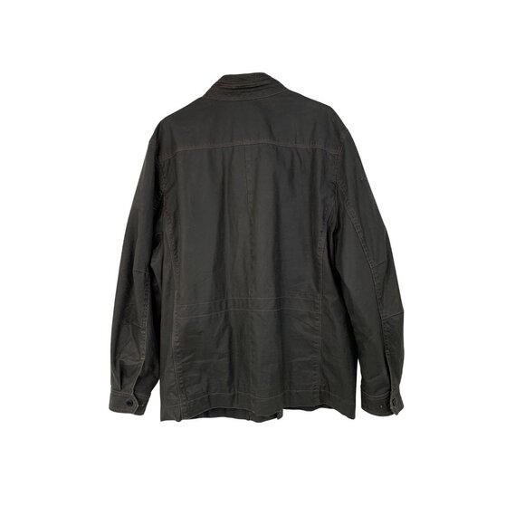 Tommy Bahama Jackman Mens Black Coated Denim Trucker Jacket XL - Picture 11 of 16